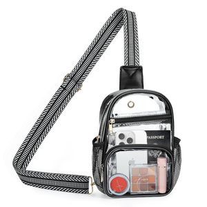 Clear Bag Stadium Events, Waterproof Pvc Clear Bag With 5 Pockets, Clear >:
